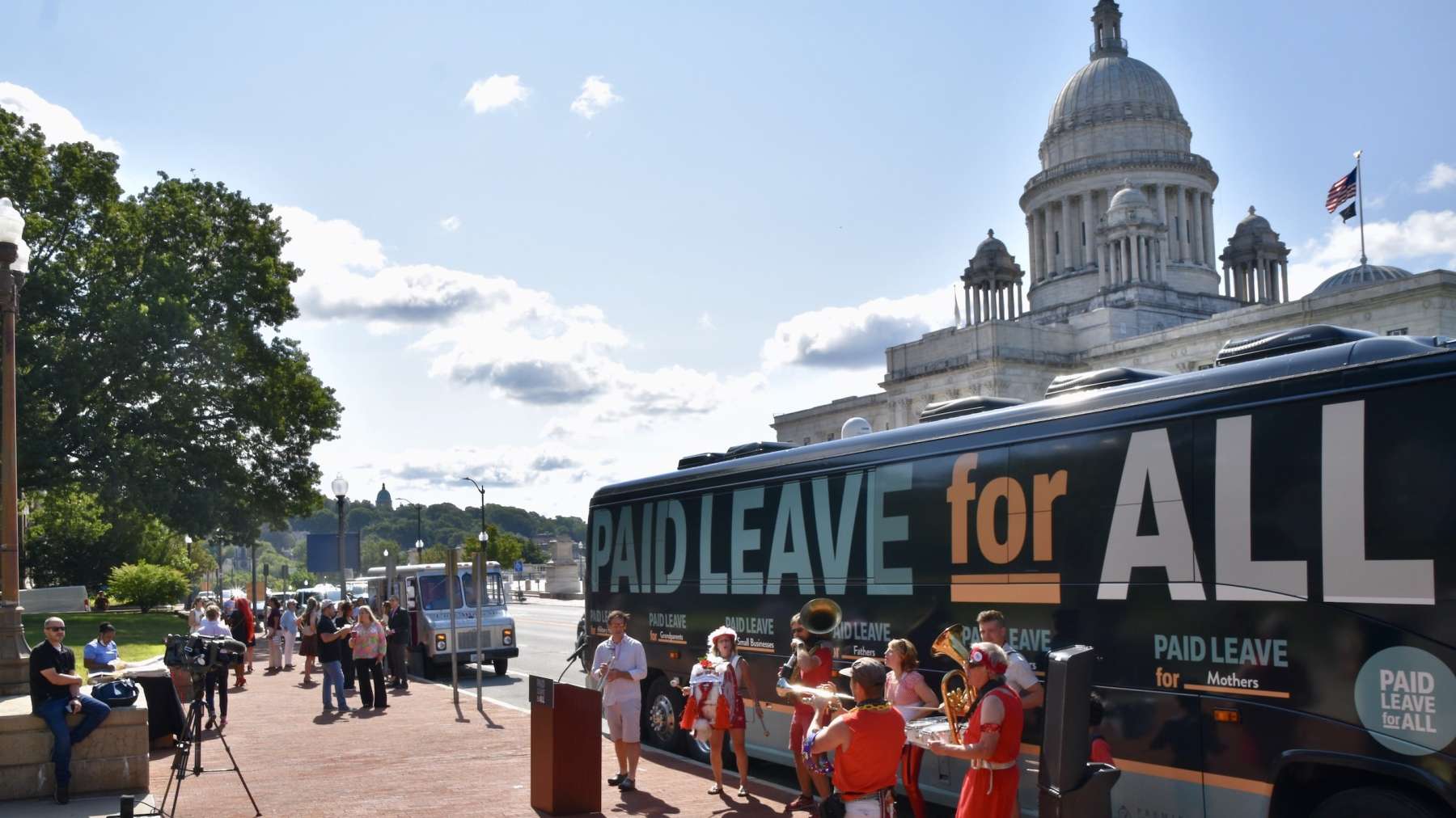 Paid Leave for All National Bus Tour kicks off from Rhode Island