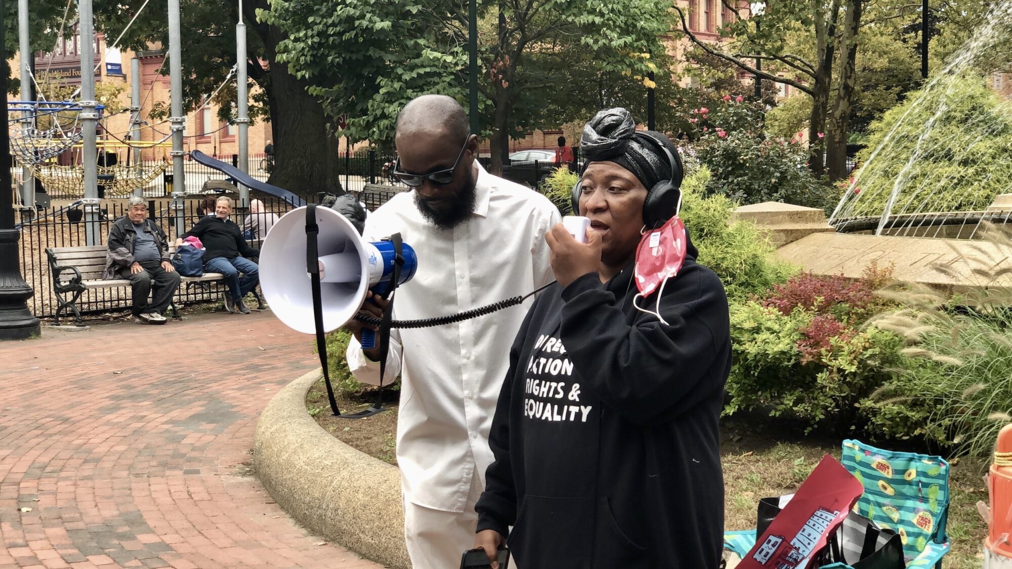 Direct Action for Rights and Equality rallies against evictions and for housing