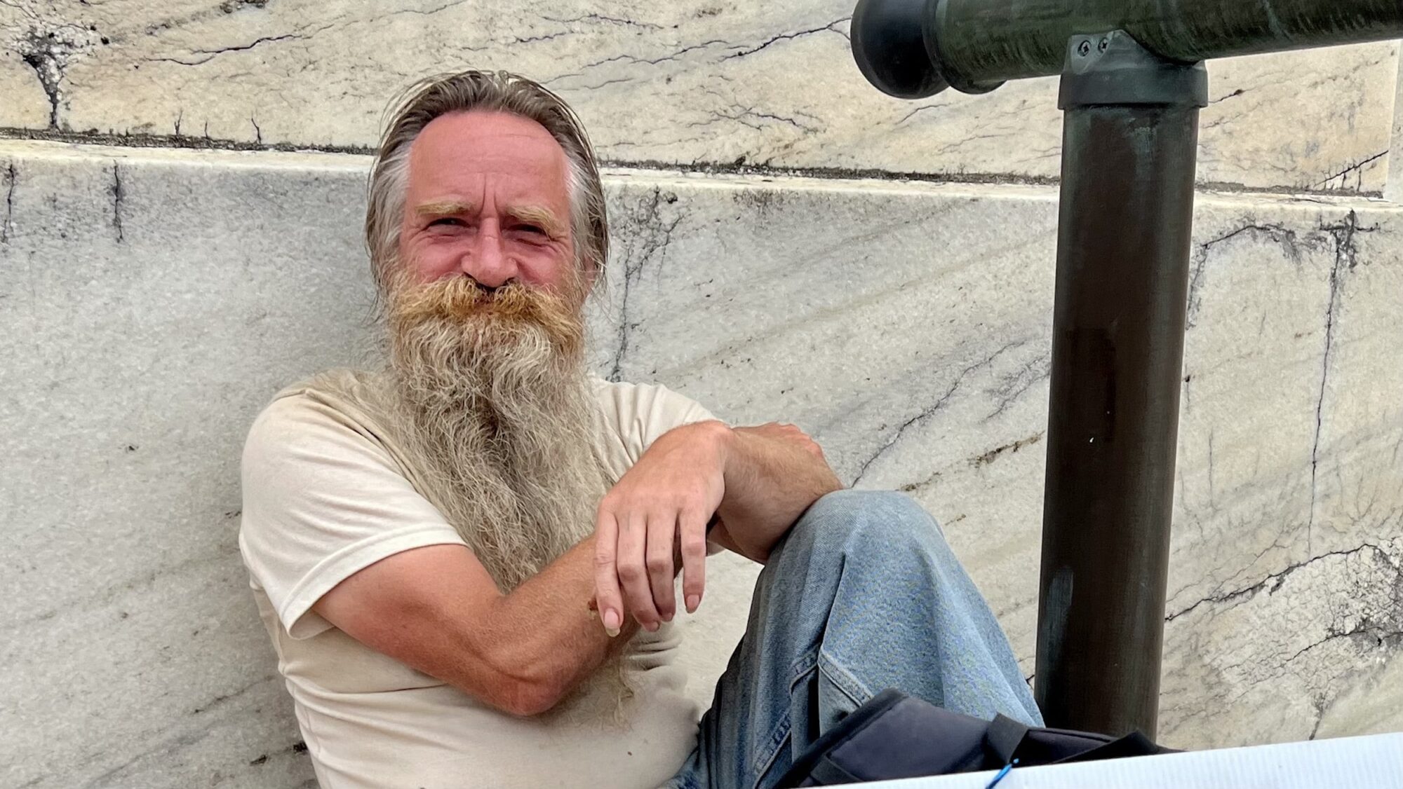 Rhode Island News: Unhoused, Michael holds a solitary vigil outside the RI State House