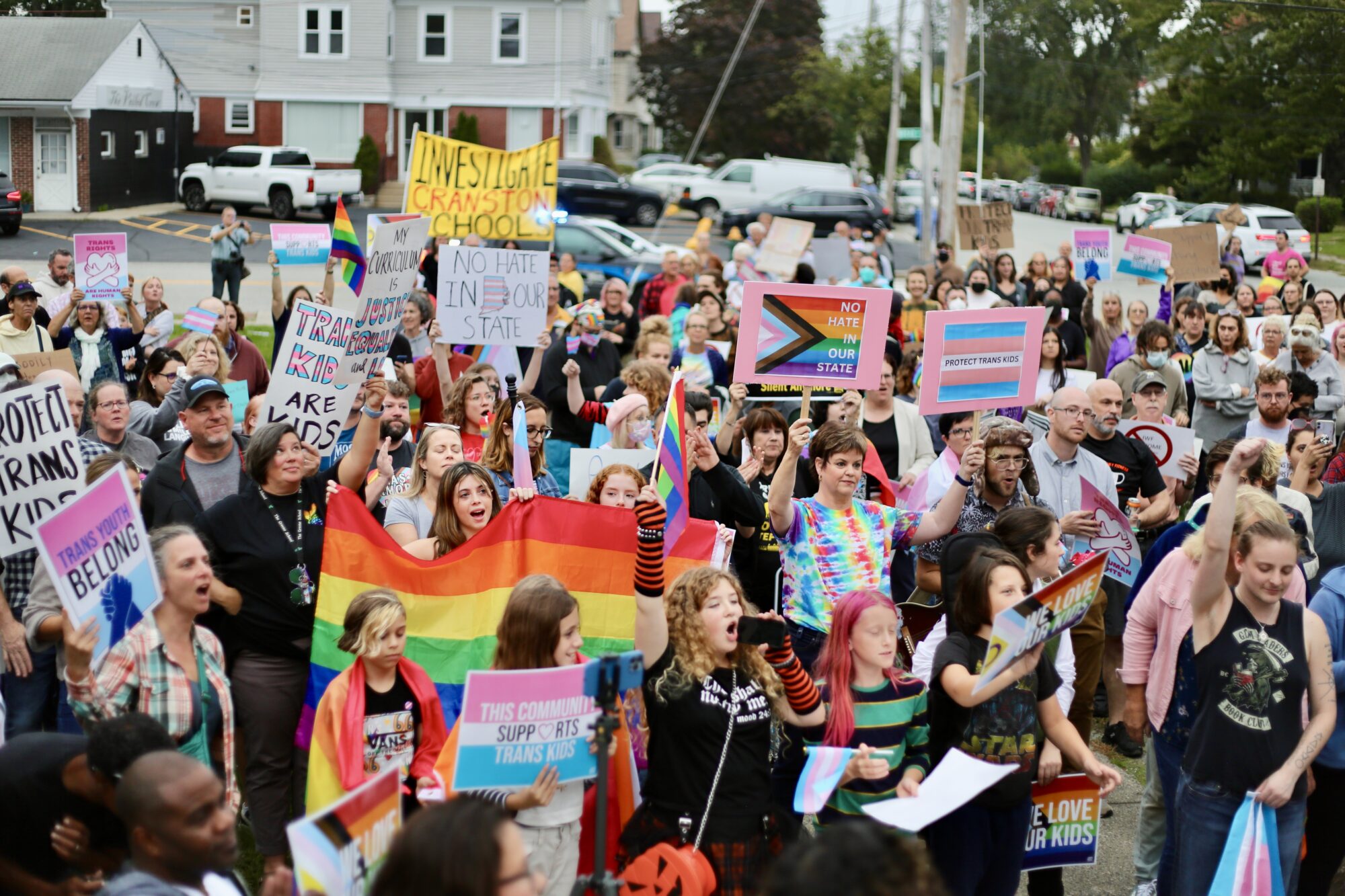 Rhode Island News: Trans community protests hate group meeting at Cranston Library