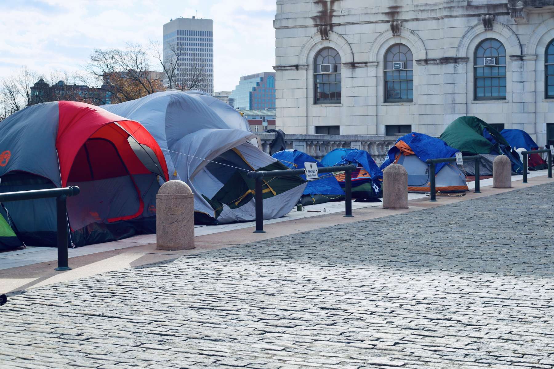 Exclusive: State admits those camping at State House not offered alternative shelter