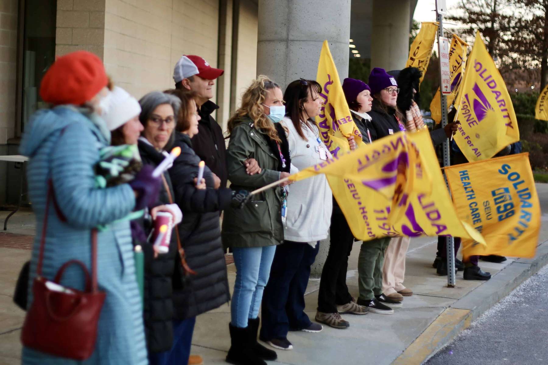 Rhode Island News: Women & Infants Hospital caregivers hold candlelight vigil to honor mothers and babies impacted by staffing crisis