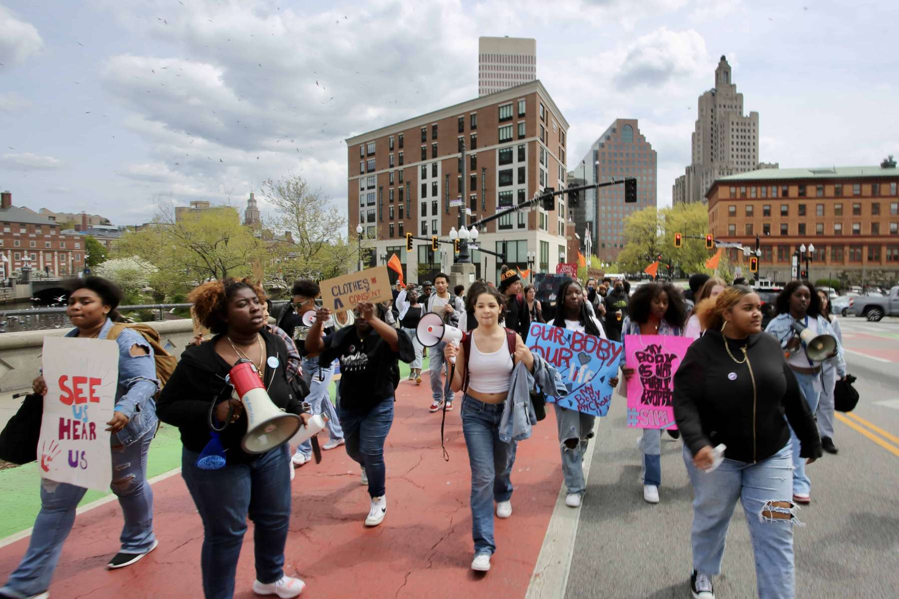 Rhode Island News: Students march and rally against sexual assault and rape culture