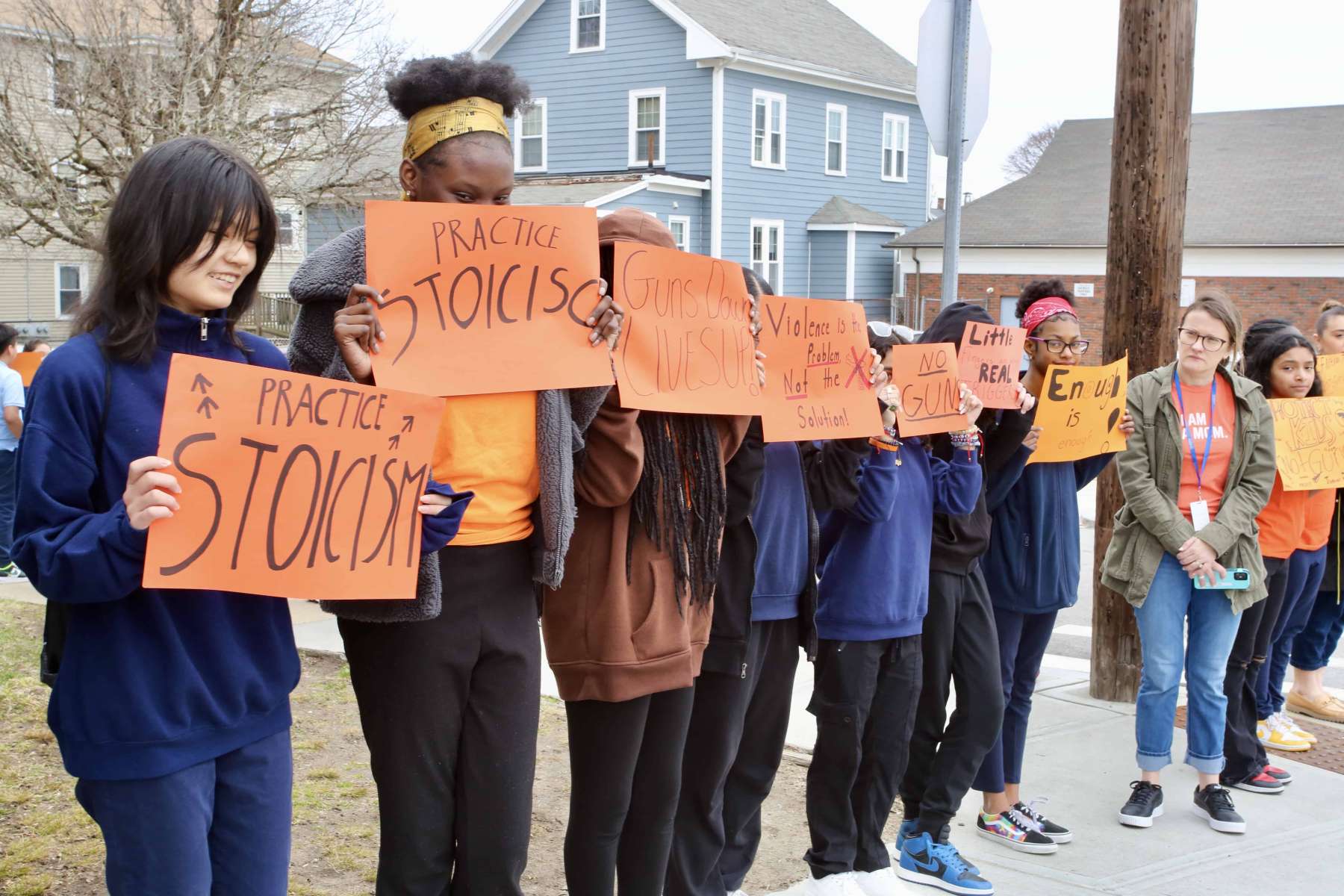 United in protest: Central Falls students join nationwide walkout for gun violence